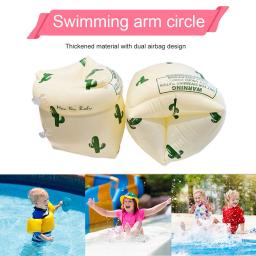 Flutuadores de manga de braço para adultos e crianças Círculo inflável do braço flutuante Air Bag duplo Braçadeiras de bóia de piscina Equipamento de natação 1 par - Image 5