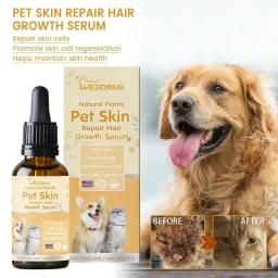 Pet Skin Care Soro para cães e gatos, queda de cabelo, líquido hidratante, reparação, óleo - Image 1
