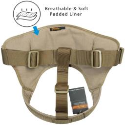 Arnês tático para cães grandes, colete de pastor alemão, coleira peitoral de estimação, treinamento ajustável em nylon para cães médios e grandes - Image 4
