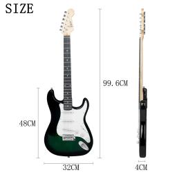 IRIN-ST Guitarra elétrica com Case, Painel Basswood, amplificador, guitarra peças e acessórios, 22 Fret, 39" - Image 4