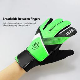 Luvas do goleiro do futebol para crianças, anticolisão, antiderrapante, respirável, látex, meninos, meninas - Image 5