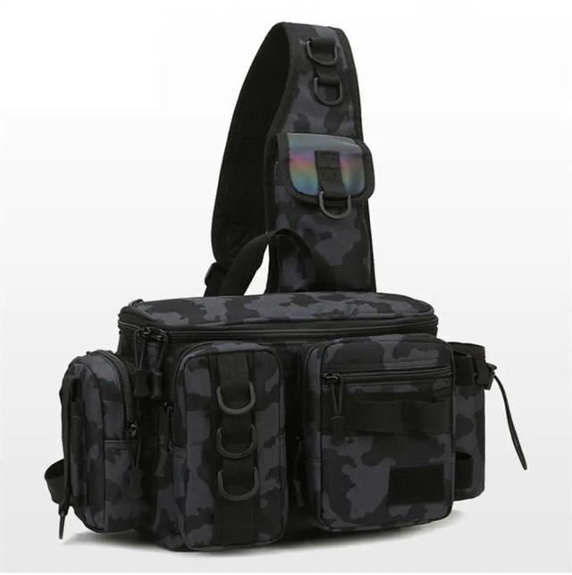Sacos de Pesca Multifuncionais para Homens: Crossbody, Cintura e Armazenamento de Iscas ao Ar Livre