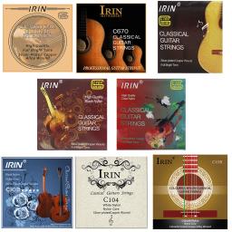 6 pçs cordas de guitarra clássica liga de náilon tom brilhante conjunto de cordas alta qualidade único saco interno clássico acústico acessórios - Image 1