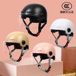 Capacete ultraleve para homens e mulheres, meio capacete retrô scooter, capacete de ciclismo, bicicleta MTB, bicicleta, clássico - Image 3