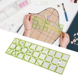Régua de corte de tecido com linhas de grade para alfaiate Patchwork, artesanato Réguas, DIY Patchwork Tool, costura, acrílico Quilting - Image 1