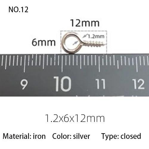 Mini Olhos de Pino em Metal com Ganchos e Ilhós para Parafuso Rosqueado - Acessórios para DIY em Joias e Pingentes