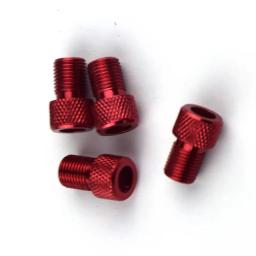 Adaptador de válvula de bicicleta de liga de alumínio, 4 unidades, converter presta para válvula schrader, bomba de bicicleta, bico de ar, ferramentas de tubo, acessórios de bicicleta - Image 1