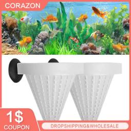 Plástico cônico Worm Alimentador para aquário, Red Worm, Bloodworm Alimentação, Funil Cup, peixe salmoura, Shrimp Food Tool, 2pcs por lote - Image 1