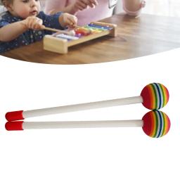 Baquetas de cor brilhante para crianças, percussão Drum Stick, percussão Drum Stick, mão de plástico, música, educação, entretenimento, grosso, som, 2 pcs - Image 2