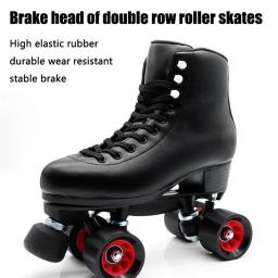 Toe Stop de borracha para patins, peça sobresselente, Universal Inline, Acessório do esporte, rolha, bloco de peças de freio, preto, 2PCs - Image 5
