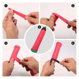 Apertos de raquete de tênis, antiderrapante, raquete de badminton, vibração Overgrip, Sweatband, Pacote de 25 - Image 6