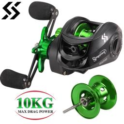 Sougayilang carretel de arremesso 7.2:1 relação de engrenagem max arraste 10kg roda carretel de metal carretel de corrico para pesca de carpa de água doce - Image 1