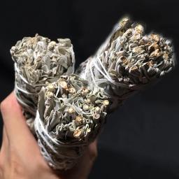 Pacote de sábio branco incenso, purificação doméstica, folha pura, meditação, limpeza doméstica, queima, aromaterapia, varas de manchas - Image 5