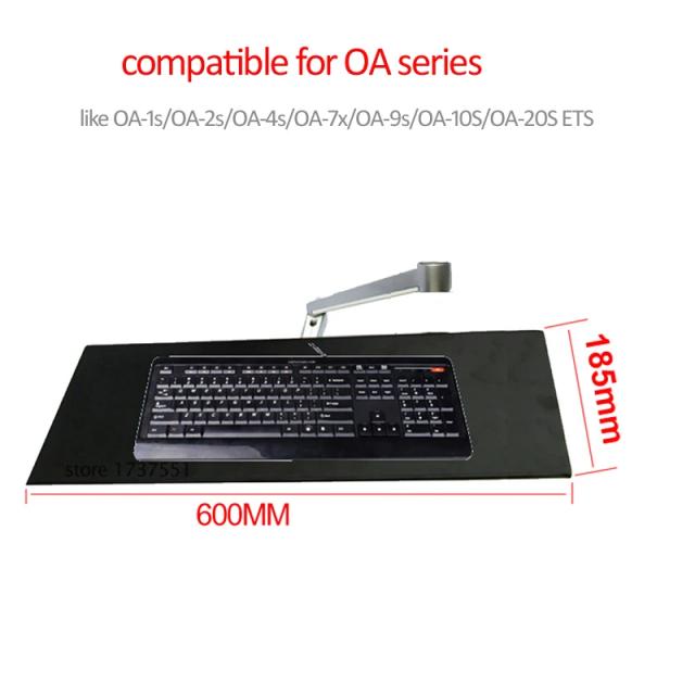 Acessório de Alumínio com Braço Longo e Placa de Teclado, Ajuste 360º, Rotação Preta - Modelos OA-7X, OA-1S, Série OA, Ideal para DIY