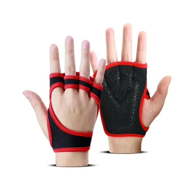 Luvas de Musculação Unissex com Protetor de Palma para Ginástica e Esportes - 1 Par