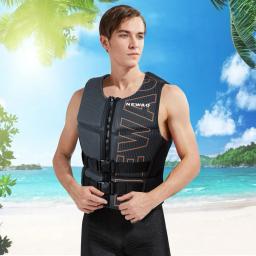 Flutuabilidade Neoprene Life Jacket, Colete Natação de Segurança para Crianças e Adultos, Colete salva-vidas de pesca para caiaque e surf - Image 4