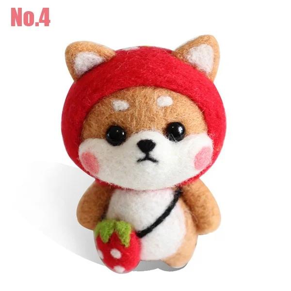 Kit DIY de feltragem para bonecas, animais de lã, conjunto de artesanato para cães não acabado, presentes artesanais de férias 1pc - Image 1