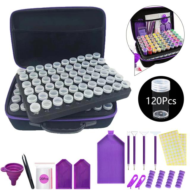 RHRN Saco de Armazenamento para Pintura Diamante com Kit de Caneta a Vácuo