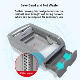 Inteligente Cat Litter Box, WC automático para gatos, Desodorização, Anti Splash, Semi Fechado, Caixa de areia com bandeja removível Pet Potty - Image 4