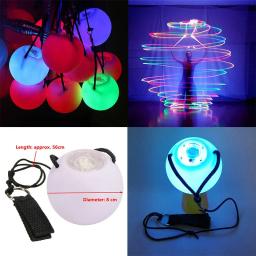 LED Luminous POI Ball para Dança do Ventre, Jogando Bola, Yoga Exercício Props, Stage Performance Acessórios - Image 1