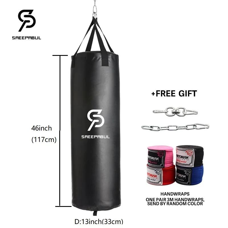 Saco De Areia De Boxe Profissional para Adultos, Saco De Perfuração, Treinamento De Fitness com Chute De Suspensão, Exercício De Ginásio Vazio-Pesado, 40 ", 46" - Image 1