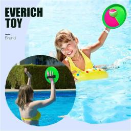 Raquete de praia de plástico com bola de velcro, brinquedos esportivos ao ar livre, jogo externo Toss and Catch Paddle, Perfect Beach Playground Sets - Image 4