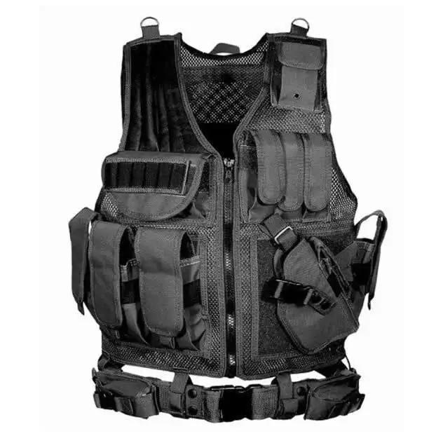 Coletes Táticos Respiráveis SWAT para Combate e Atividades ao Ar Livre, Ideal para Airsoft e Segurança