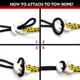 Barco Tow Rope Quick Connector, Conector de corda de esqui aquático para jet ski, Esporte aquático, 1 pc - Image 5
