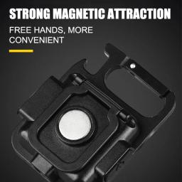 Cob led mini lanterna super brilhante edc chaveiro luz de emergência ao ar livre acampamento bolso lâmpada com cauda ímã saca-rolhas - Image 4