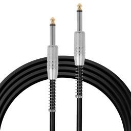 Acessórios para instrumentos musicais para baixo elétrico, cabo de cordas, sem ruído, cabo de áudio, peças, 3 m, 5 m, 10m - Image 1