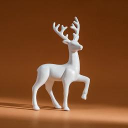 Figurinhas Kawaii Fawn para Decoração de Casa, Mãe e Pai, Fofos e Kawaii, Decoração do Quarto, Crianças e Natal, 2 peças - Image 6