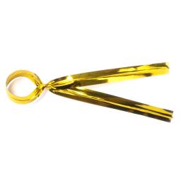 Laços metálicos coloridos para festa, pão, saco de doces, violoncelo, bolo Pops, 10cm, 100pcs - Image 1
