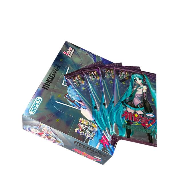 Coleção de Cartões de Anime Japonês com Caixa: Hatsune Miku e Jogos - Presentes Perfeitos para Colecionadores e Decoração