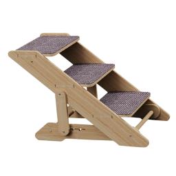 Madeira Anti Slip Ladder para cães pequenos e gatos, Dog Climbing Ladder, Pet Ramp, Bed Supplies, Casa - Image 1