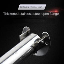 304 flange de aço inoxidável assento guarda-roupa cabide haste fixação acessórios de ferragem cortina haste tubo gancho suporte fixo assento - Image 4