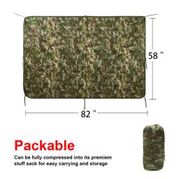Acampamento Camuflagem Dormir Colchão Portátil Camping Quilt, Cobertor Quente De Piquenique Esteira De Viagem Ultraleve, Acessórios De Viagem - Image 6