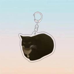 Y1UB 6 peças acessórios bobos para gatos caprichosos, itens decorativos animais divertidos, chaveiros - Image 2