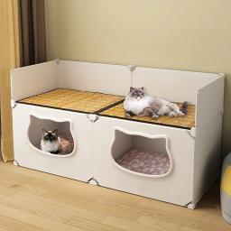 Destacável Cat Hiding House, confortável ninho de cachorro pequeno, lavável caverna gatos camas, Pet fornecimentos - Image 1