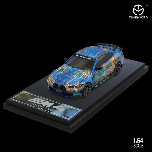 Coleção de Miniaturas de Carros de Corrida Profissionais em Diorama - M4 G82 TM 1:64 em Liga Micro