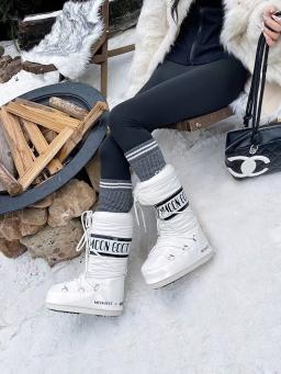 Botas de Neve de Inverno com Sola ssa, Cano Longo, Sapatos de Esqui Quentes Antiderrapantes, Botas de Neve Fenas 2025 ... - Image 3