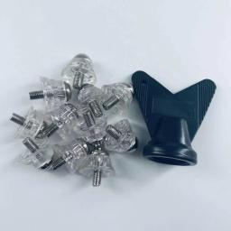 Universal Futebol Bota Spikes, M5 Rosca Spikes, Rugby Sapatos Studs para Treinamento de Competição, Indoor e Outdoor Sports, Parafuso de relva, 12PCs - Image 4