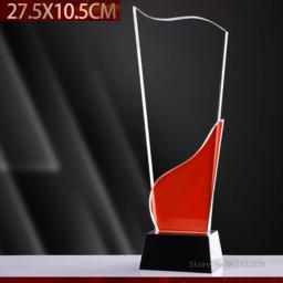 Troféu De Cristal Vermelho Decoração, Criativo Personalizado, Enviar Amigos Prêmios, Lembrança De Dança, Decoração Do Lar - Image 4