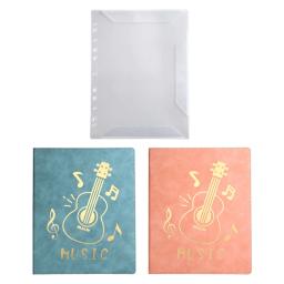 Arquivo Pasta de armazenamento de documentos Tamanho A4 40 Bolsos Pasta de arquivo de partituras Piano Suporte para partituras - Image 1