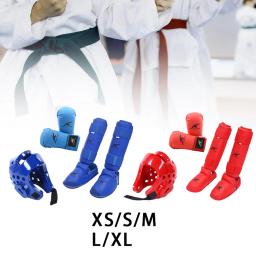Karate Sparring Training Gear Set, Capacete De Boxe, Chapelaria De Boxe, Luvas de Taekwondo, Karatê, Artes Marciais, Sanda, Muay Thai - Image 3