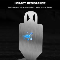 Metal Humanoid Target for Shooting Training, Target for Paintball, Airsoft, Jogos de CS, Competição, Som nítido, 2pcs - Image 5