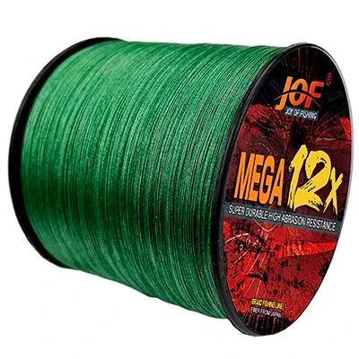 Linha de Pesca Trançada PE X12 500m Multicolorida Resistência Máxima