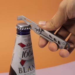 Keychain Folding Knife Multitool Box Cutter Ferramentas manuais de emergência de acampamento Multiuso EDC Pocket Knife Gadgets de sobrevivência - Image 5