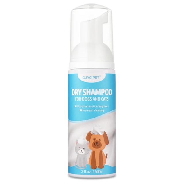 Gel de Banho sem Enxágue para Pequenos Animais: Desodorante, Alívio de Coceira e Acessórios para Cachorros - 60ml