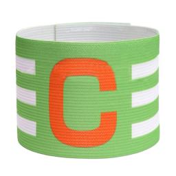 Líder-Braçadeira de Competição Ajustável com Toque Fastener para Futebol Capitão, Respirável Stripe Arm Band, Brazalete Capitan - Image 3