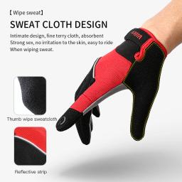 Luvas de ciclismo MTB para homens e mulheres, preto, tela sensível ao toque, bicicleta de estrada, equitação, gel de silicone, bicicleta, motocicleta - Image 3